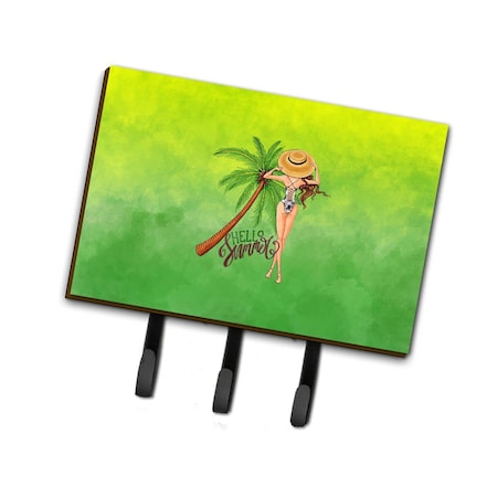 Jensendistributionservices Hello Summer Lady in Swimsuit Leash or Key Holder MI1713091